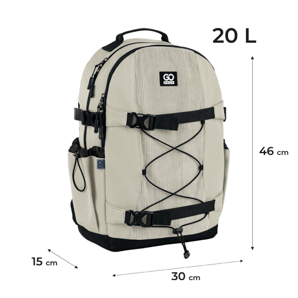 Рюкзак GoPack Education Teens 186 бежевый, GO25-186L-4 2