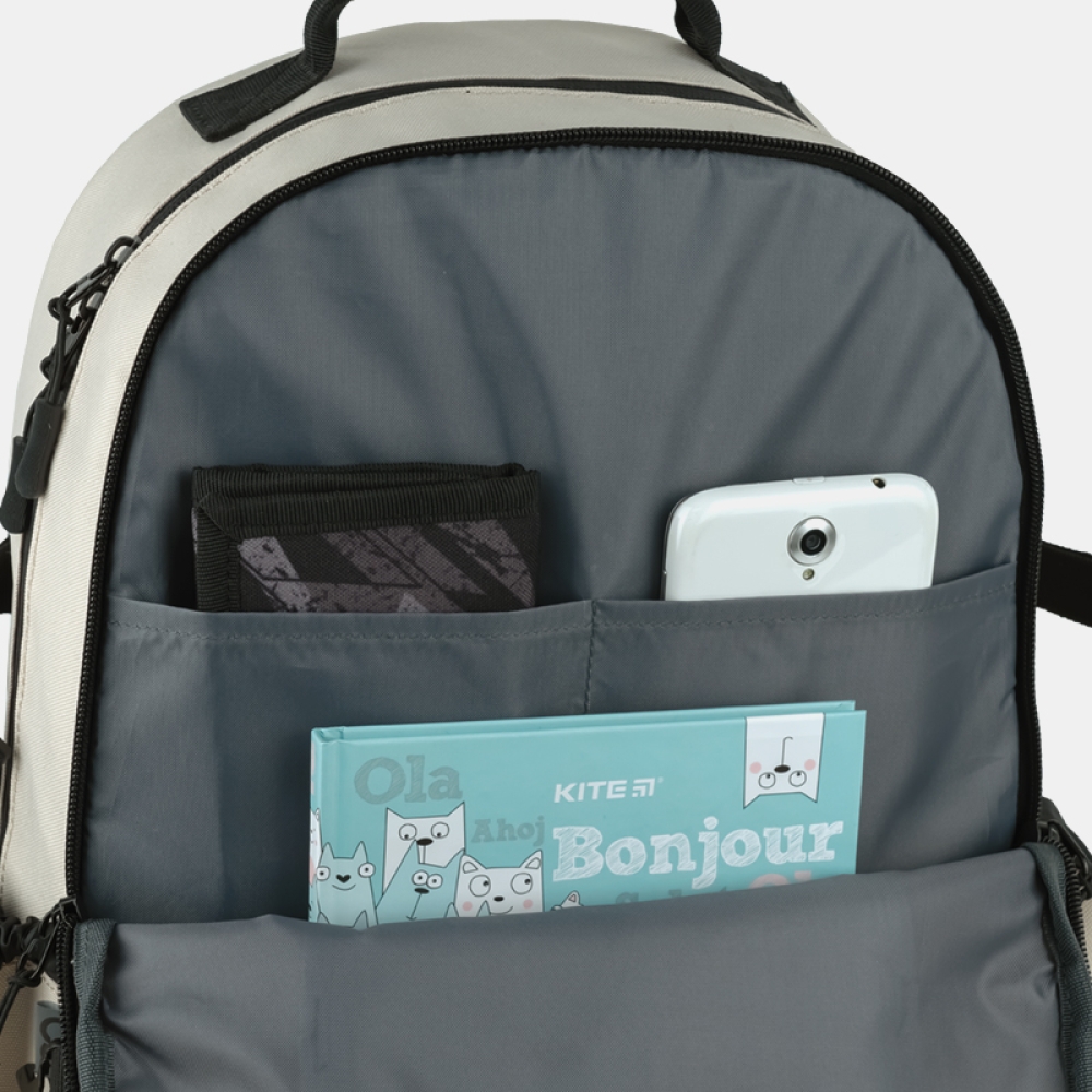 Рюкзак GoPack Education Teens 186 бежевый, GO25-186L-4 8