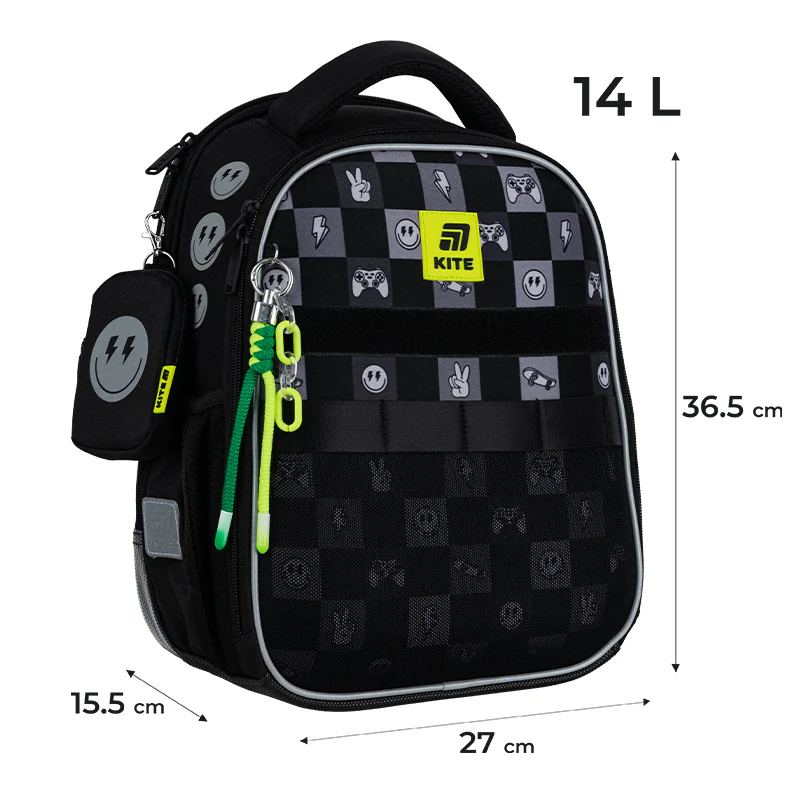Рюкзак Kite Education каркасный 555 Game On, K25-555S-5 2