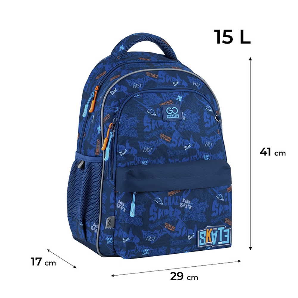 Рюкзак GoPack Education 182M Crazy Skate, GO25-182M-7 2