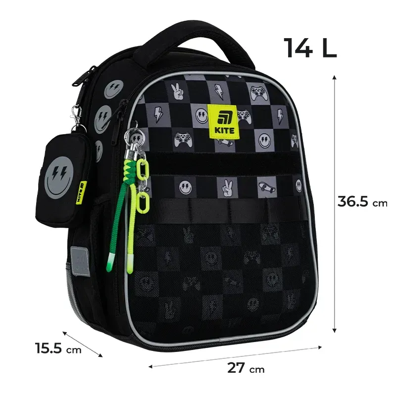 Набір рюкзак + пенал + сумка для взуття Kite 555 Game On, SET_K25-555S-5 2