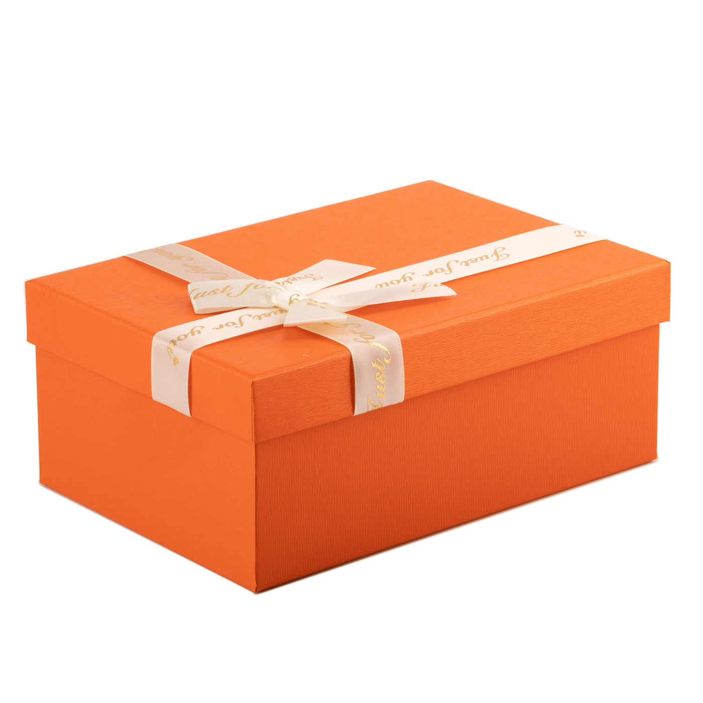 Подарункова коробка прямокутна, "Orange" з бантом, 23*16*9,5 см, 1235180793