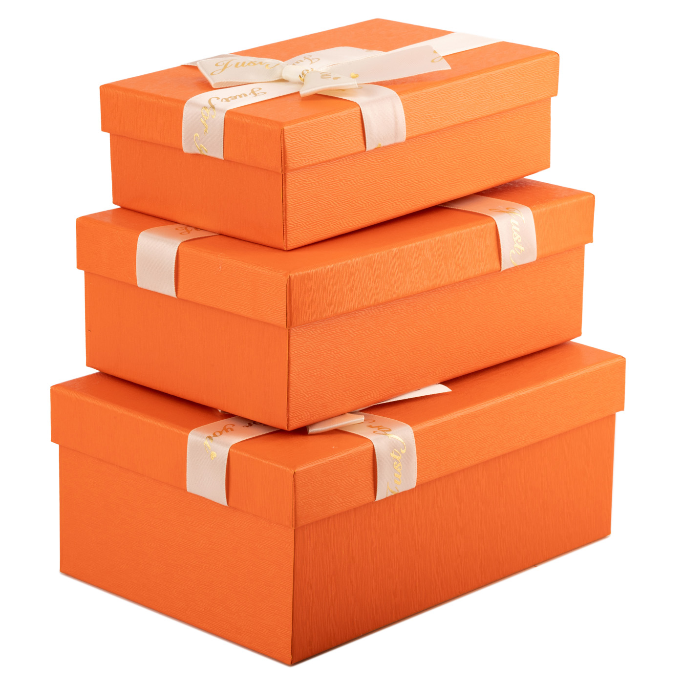 Подарункова коробка прямокутна, "Orange" з бантом, 23*16*9,5 см, 1235180793 2
