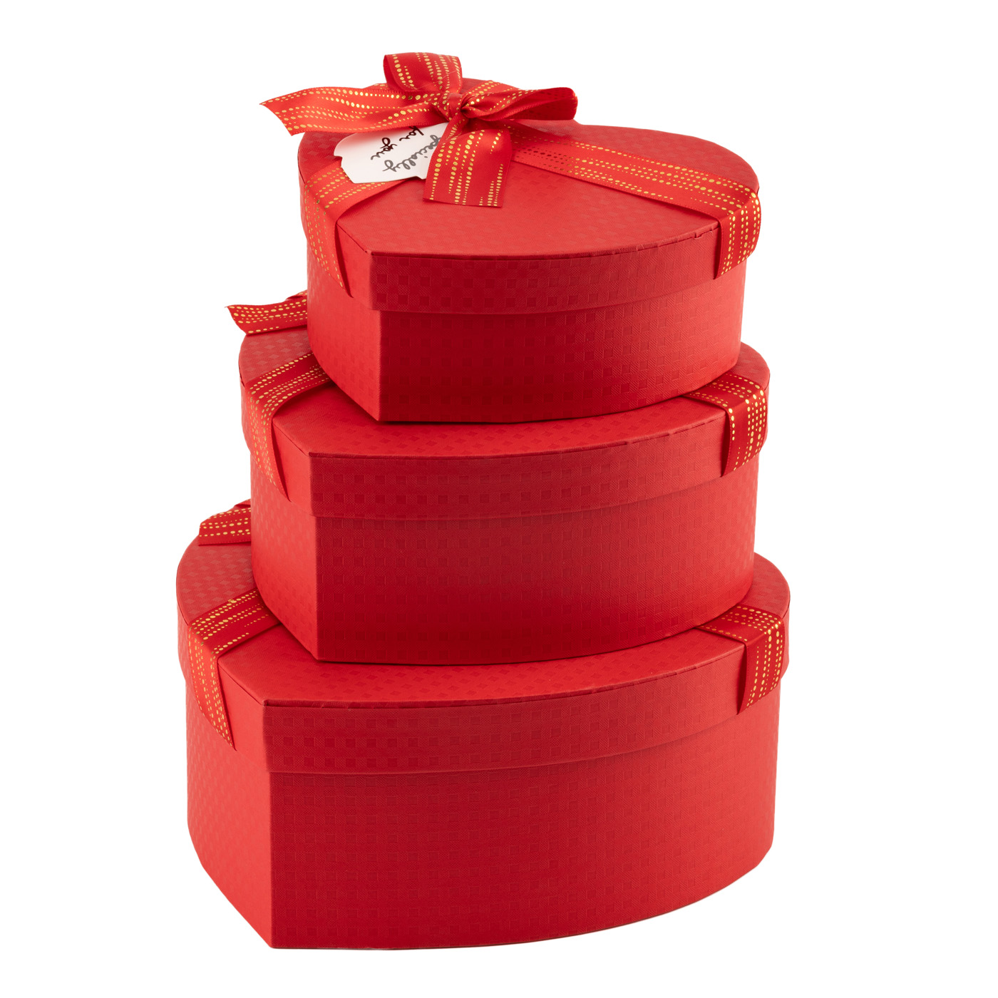 Подарункова коробка у вигляді серця, червона "For you" з бантом, 22*20*9 см, 270376383 2