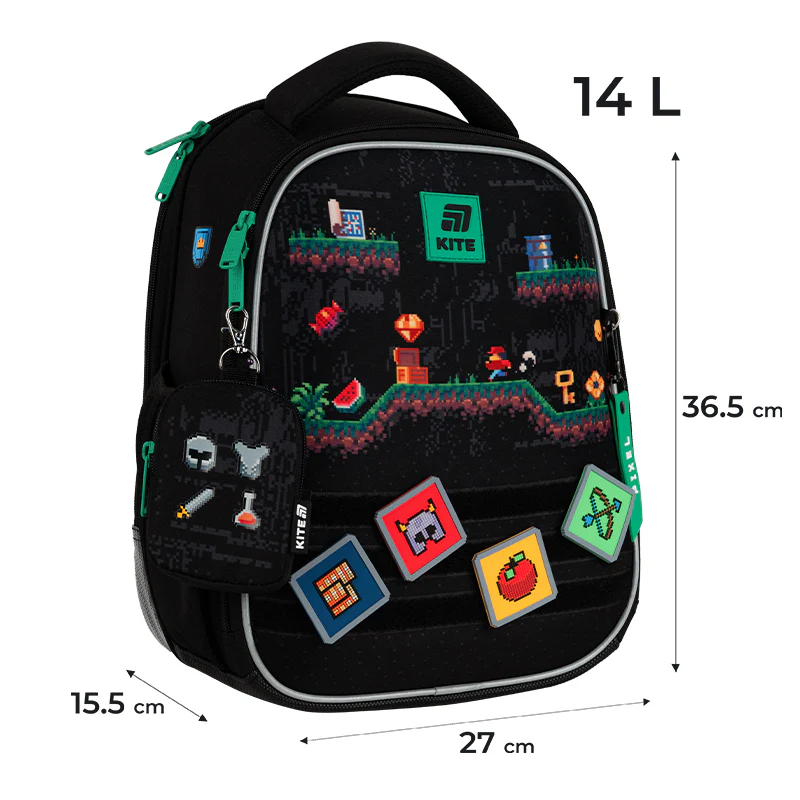 Рюкзак Kite Education каркасний 555 Pixel Game, K25-555S-4 2