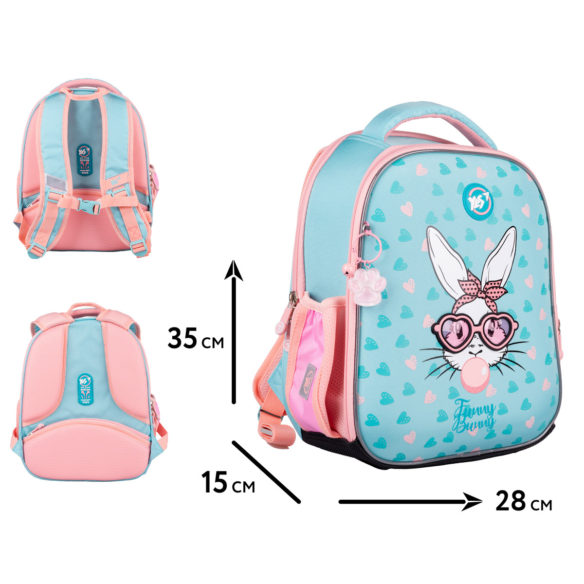 Рюкзак каркасний YES H-100 "Funny Bunny", 559843 1