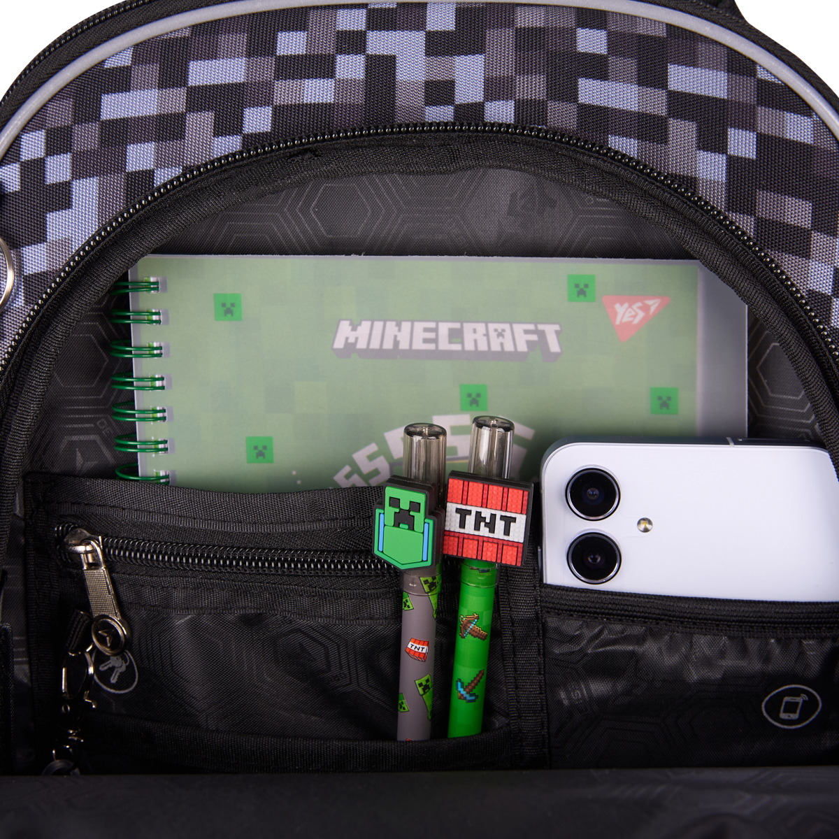 Рюкзак школьный полукаркасный YES S-109 "Minecraft World", 559882 10