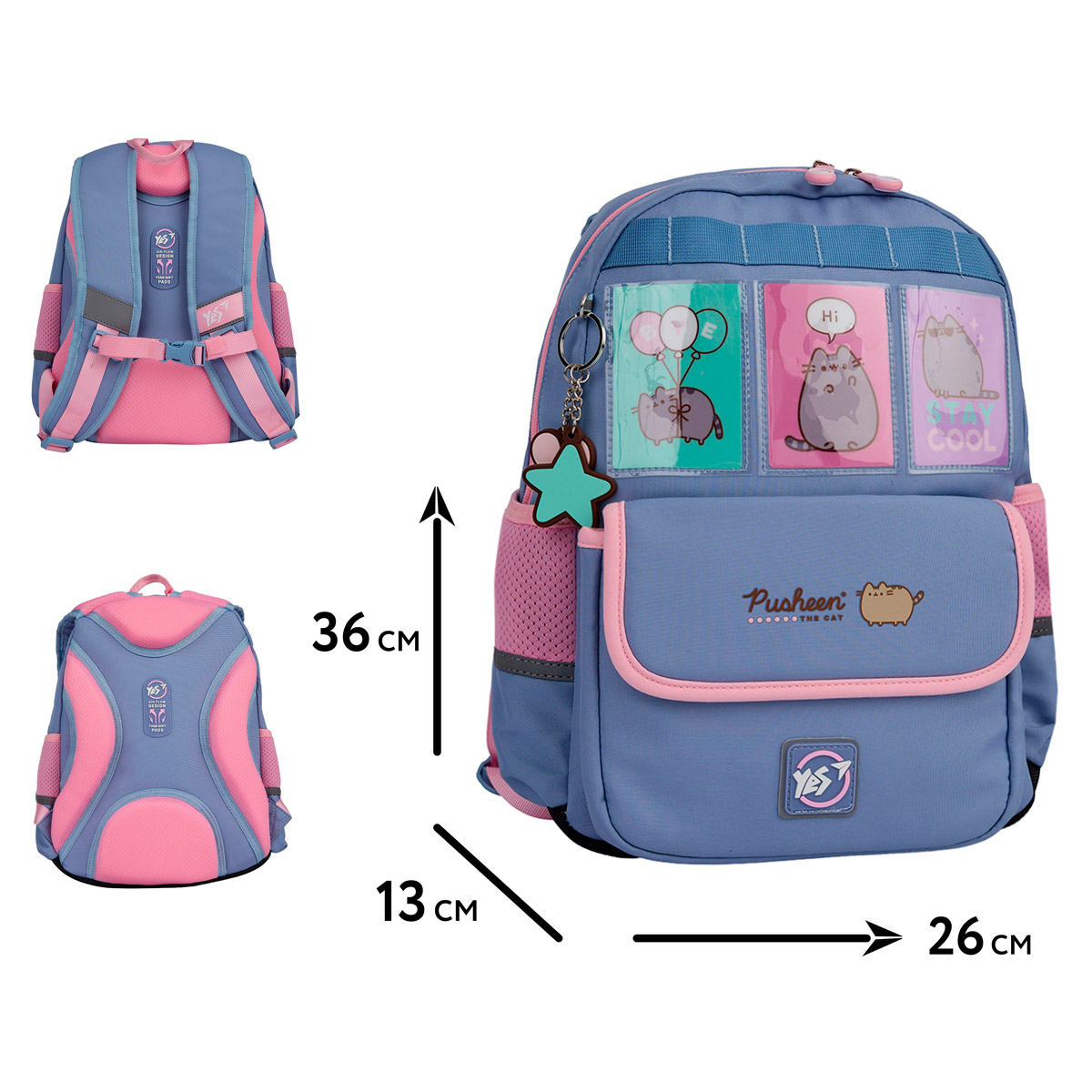 Рюкзак шкільний YES S-104 "Pusheen Stay Cool", 559834 1