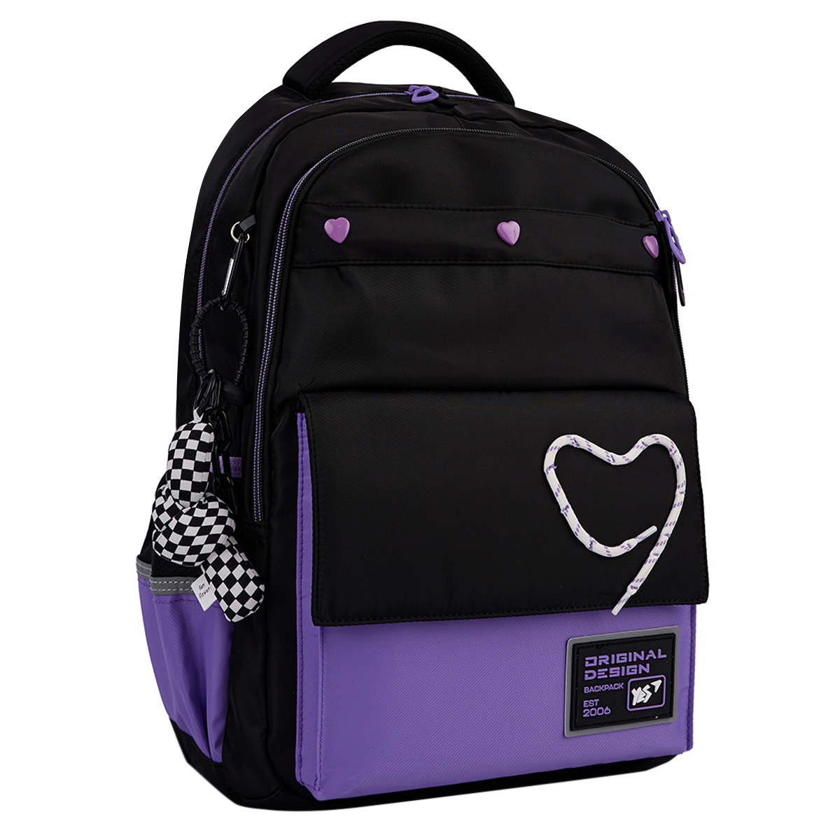 Рюкзак шкільний YES TS-48 "Purple Hearts", 559923