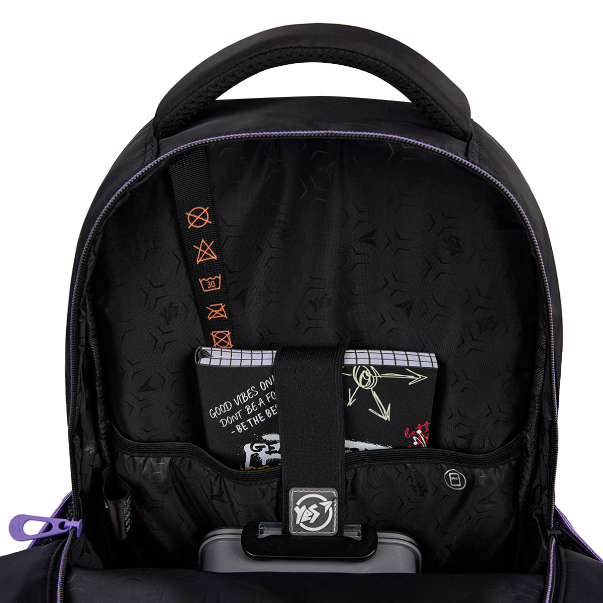 Рюкзак шкільний YES TS-48 "Purple Hearts", 559923 13