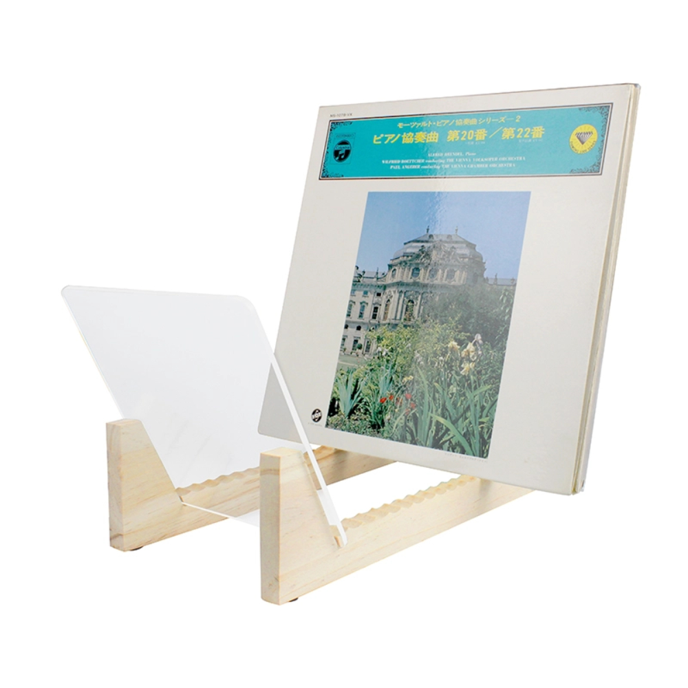 Підставка для зберігання платівок Play Vinyl GK-R40 - B Natural Pine Wood 1