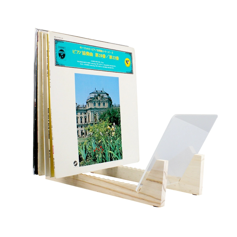 Підставка для зберігання платівок Play Vinyl GK-R40 - B Natural Pine Wood 2