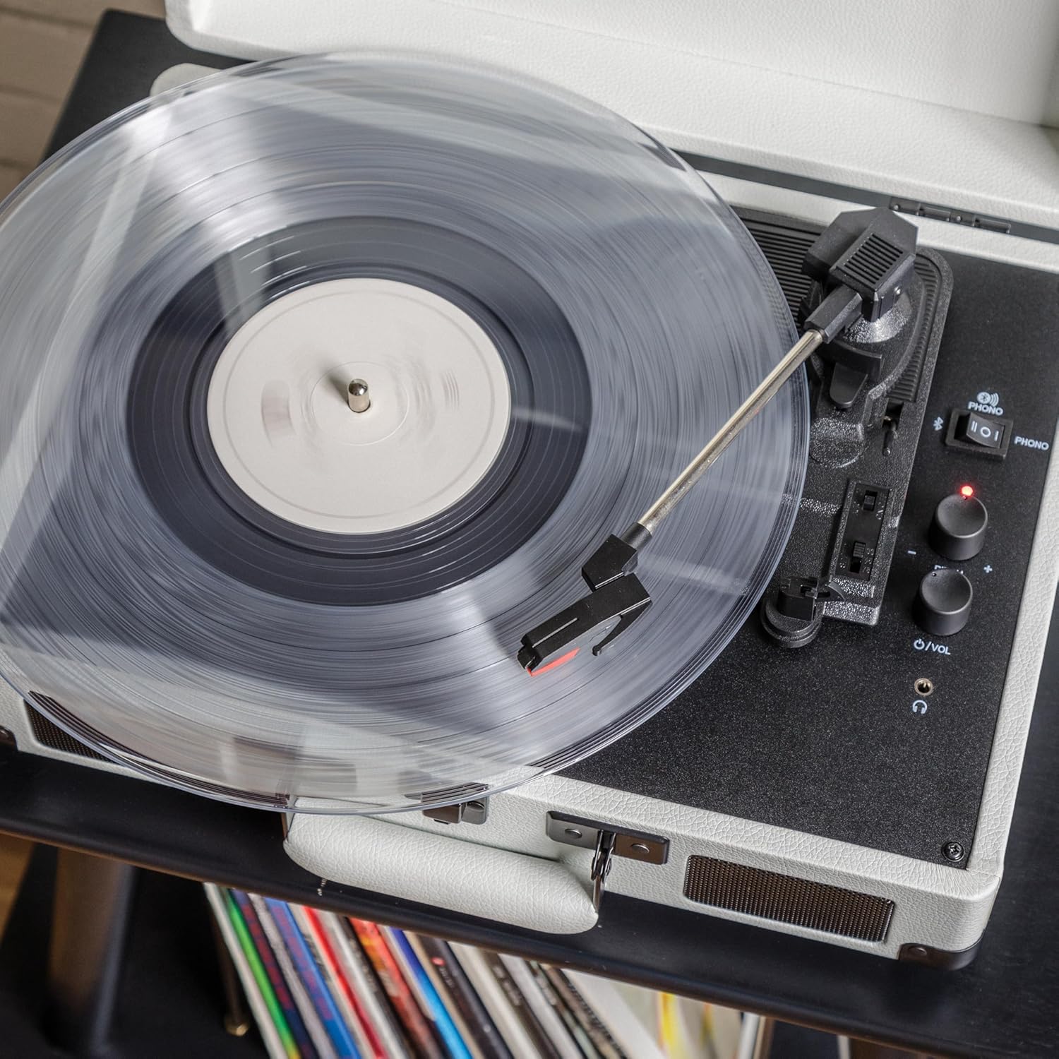 Вініловий програвач Crosley Cruiser Deluxe White Farmhouse 8