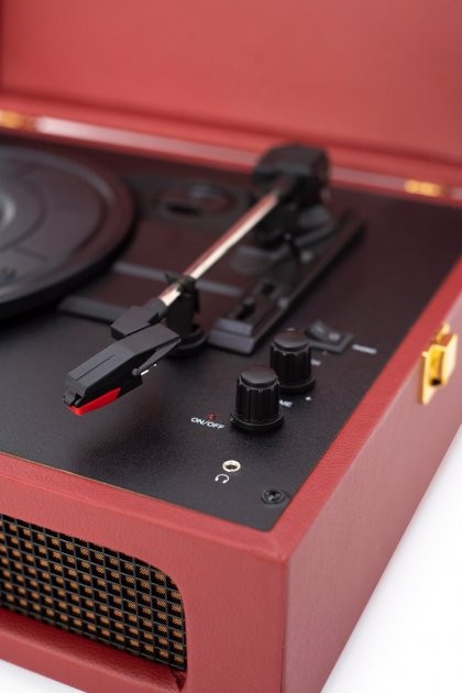 Вініловий програвач Crosley Voyager Burgundy 1
