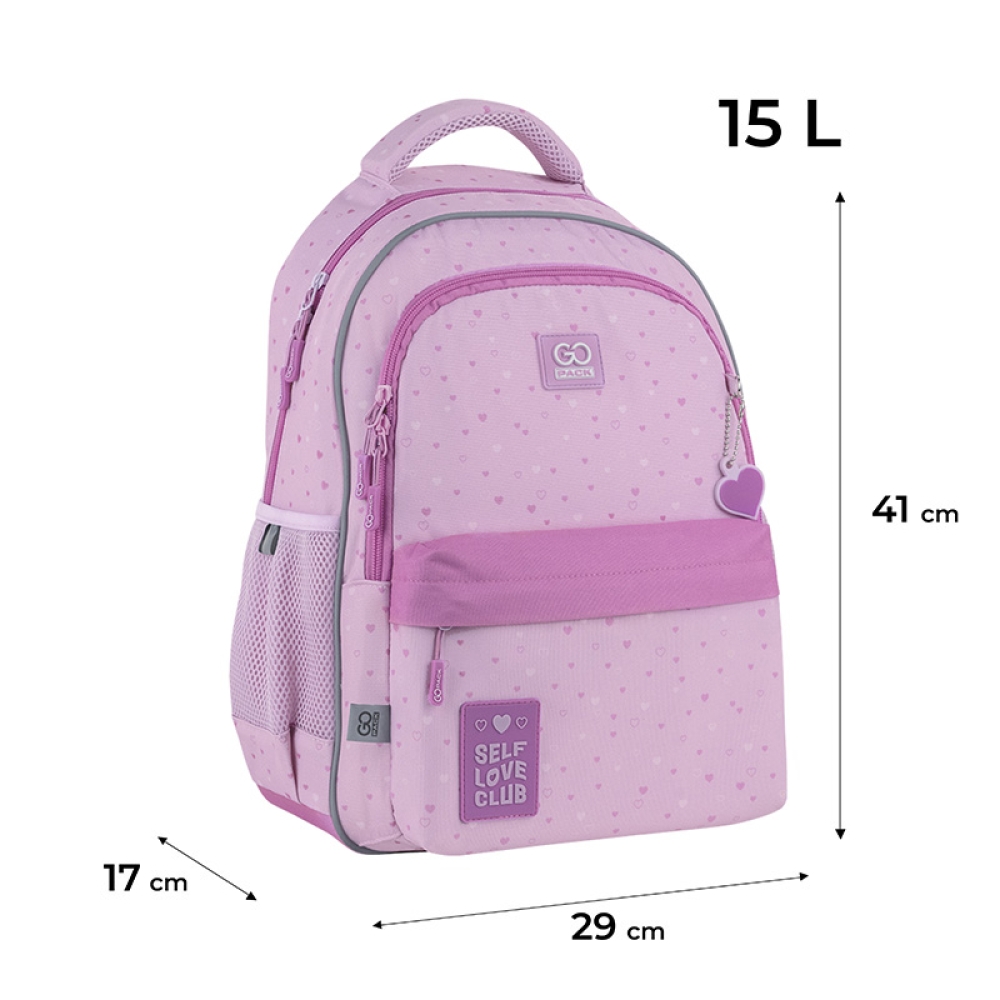 Рюкзак GoPack Education 182M Self Love Club, GO25-182M-4 2