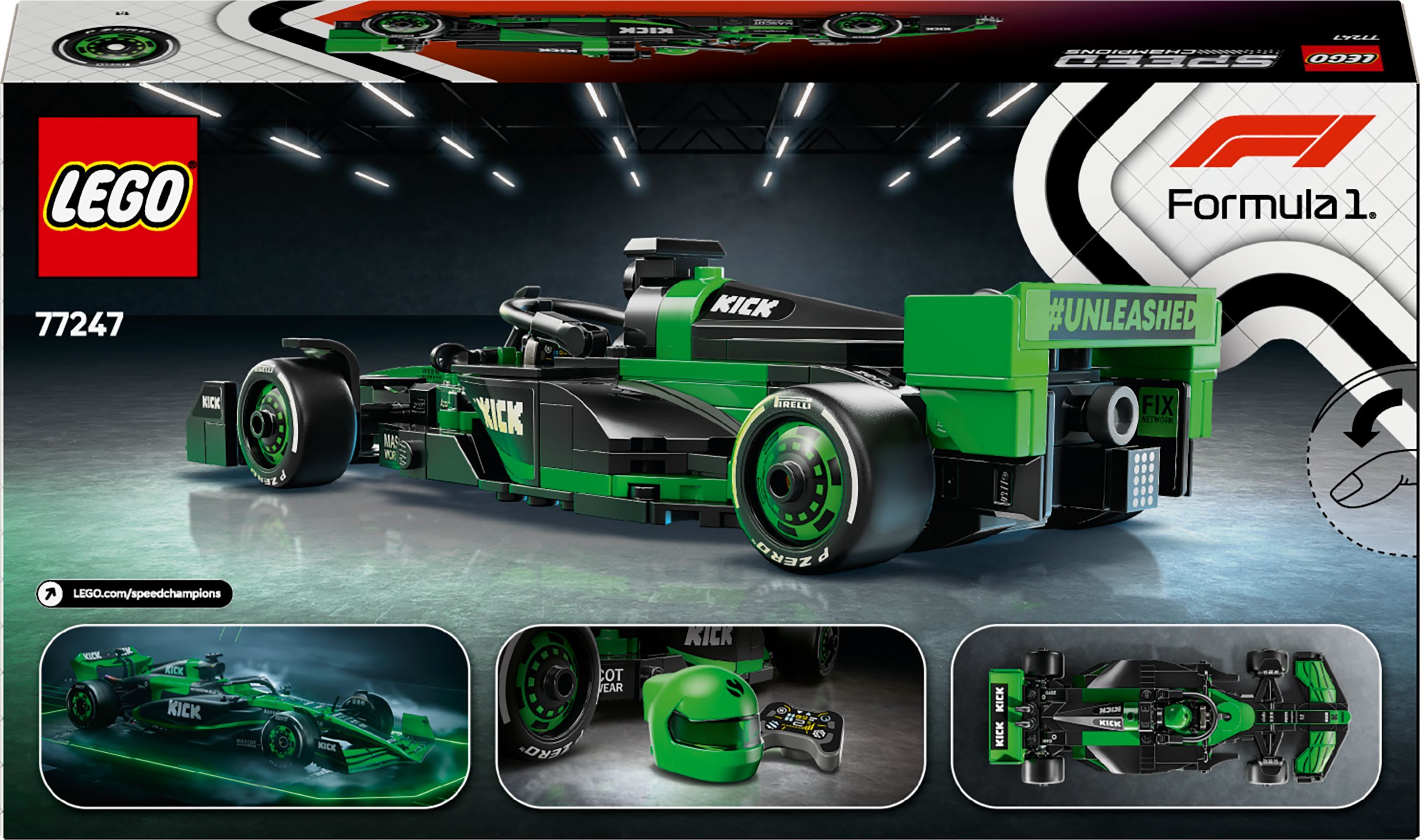 Конструктор Lego Speed Champions "Автомобіль для перегонів KICK Sauber F1® Team C44", 77247 9