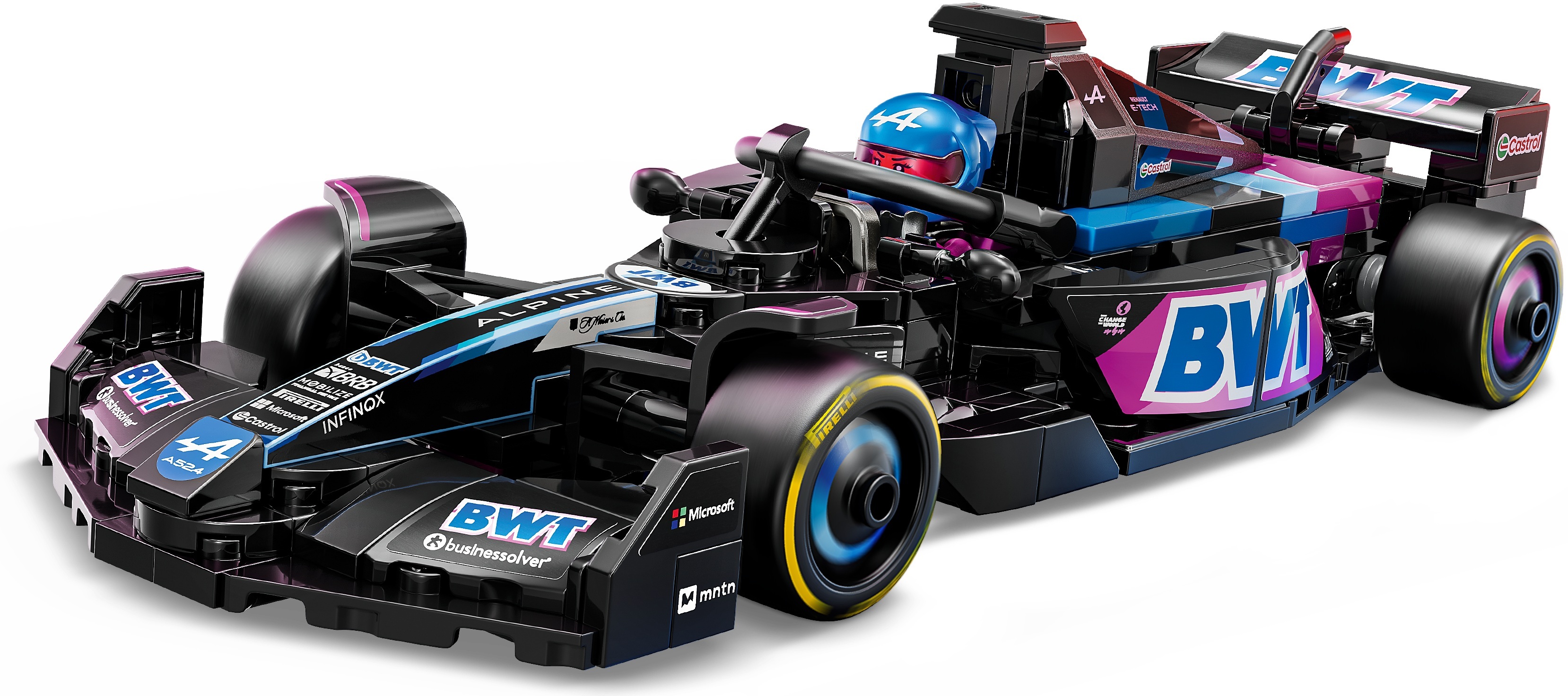 Конструктор Lego Speed Champions "Автомобіль для перегонів BWT Alpine F1® Team A524", 77248 3