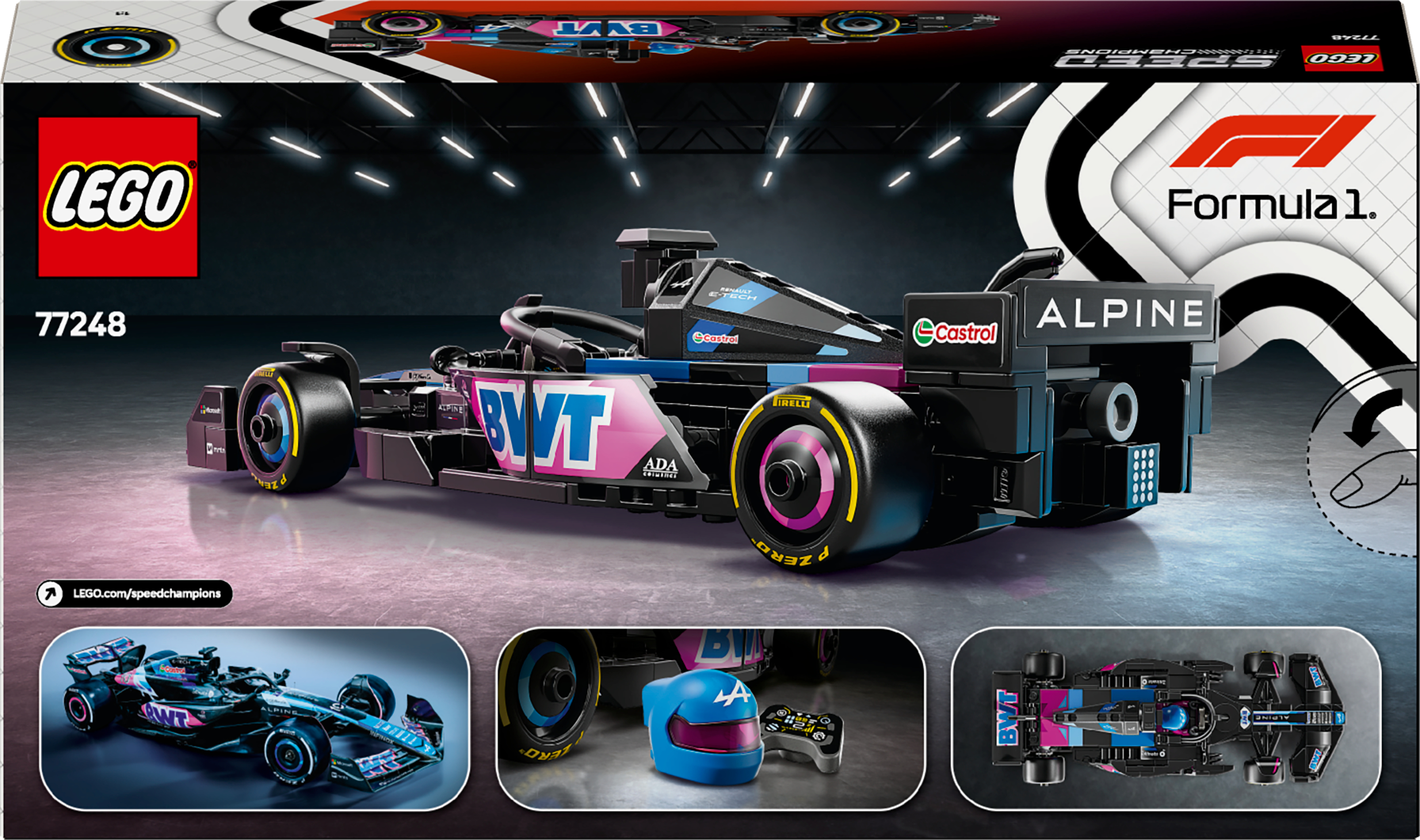 Конструктор Lego Speed Champions "Автомобіль для перегонів BWT Alpine F1® Team A524", 77248 9