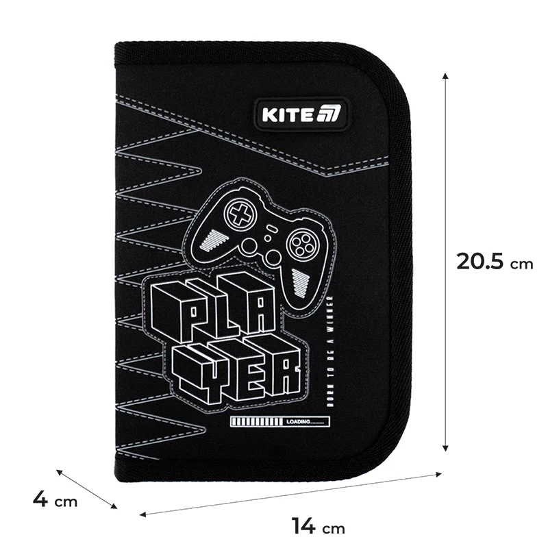 Пенал Kite 1 отделение, 2 отворота, с наполнением 622H Player, K25-622H-6 5