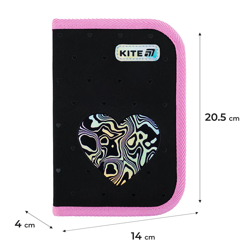 Пенал Kite 1 отделение, 2 отворота, без наполнения 622 Love is, K25-622-3 3