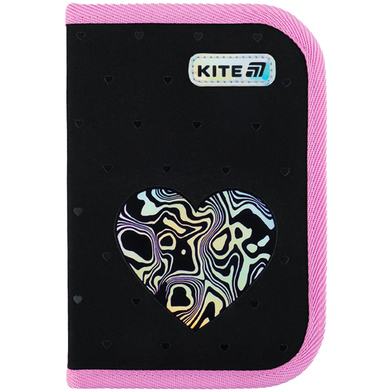 Пенал Kite 1 отделение, 2 отворота, без наполнения 622 Love is, K25-622-3