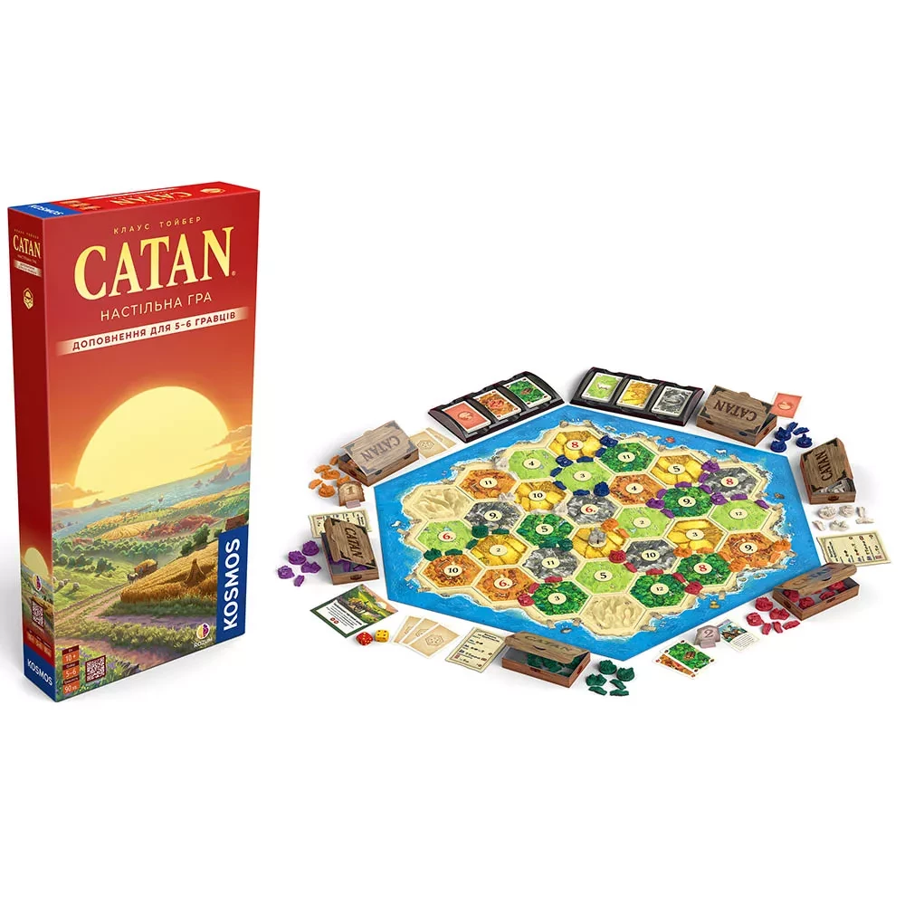Настільна гра "CATAN. Доповнення для 5-6 гравців" Rozum, R101UA 1