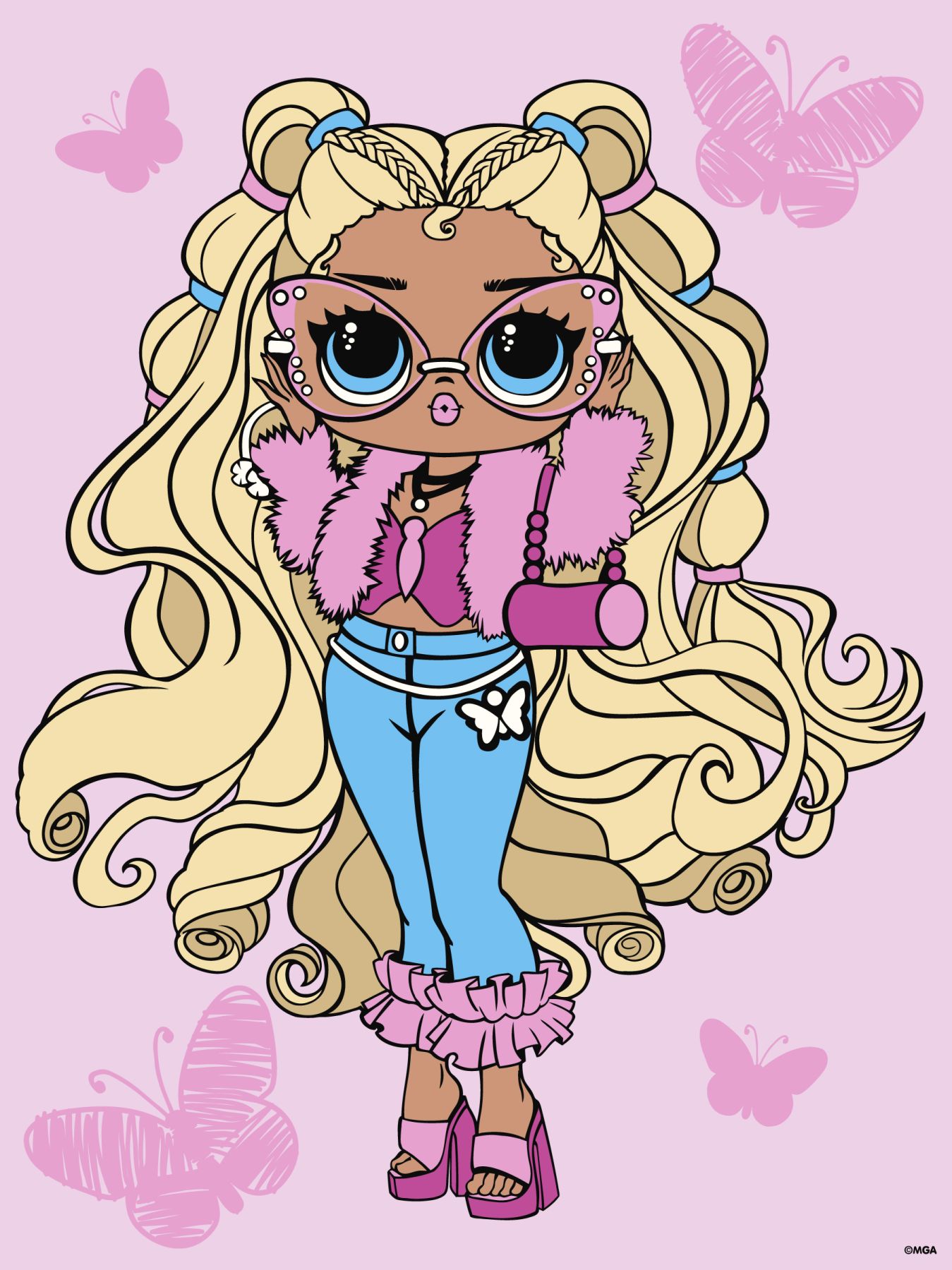 Набір для розпису по номерах "L.O.L. Surprise! Tweens Olivia Flutter" 30*40 см, KHO6286, ТМ "Ideyka"