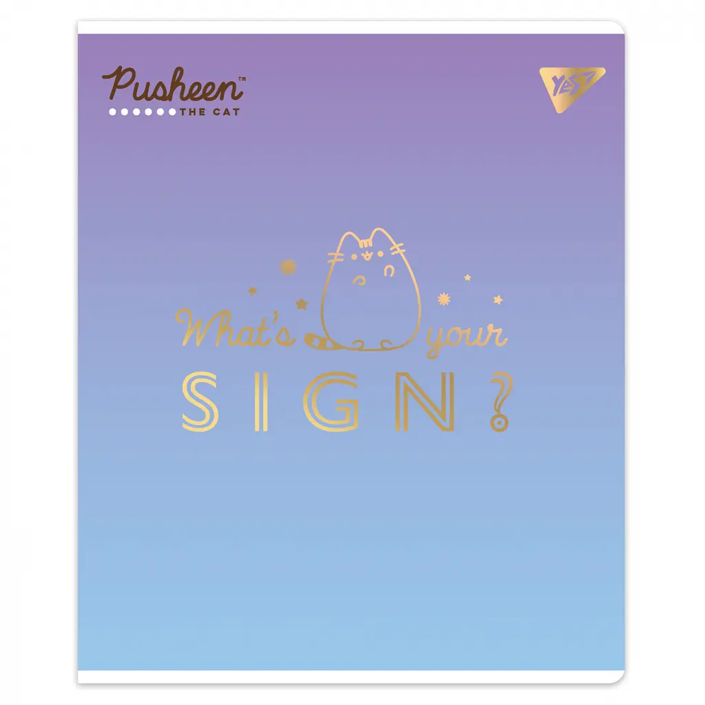 Зошит 24 лін. YES "Goldstar Pusheen", 767545 4