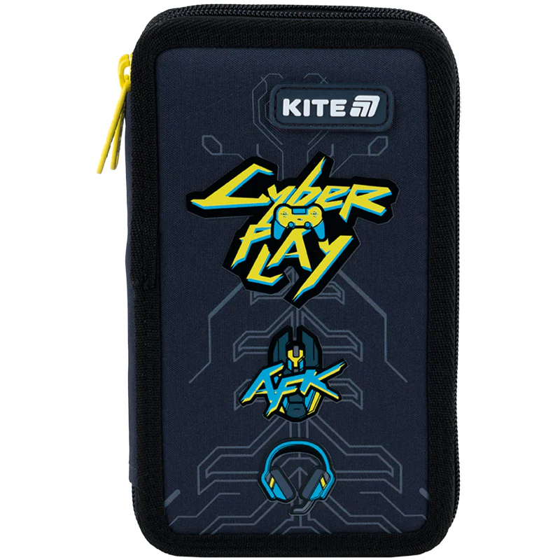 Пенал Kite 2 отделения, без наполнения 623 Cyber, K25-623-4