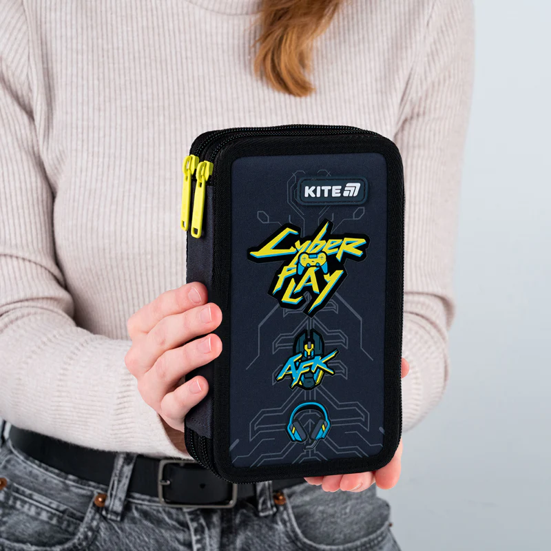 Пенал Kite 2 отделения, без наполнения 623 Cyber, K25-623-4 6