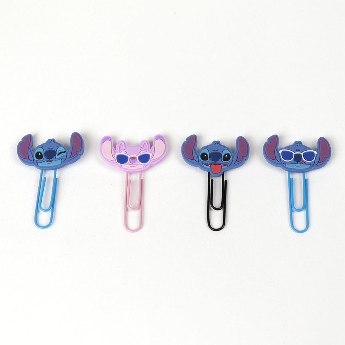 Набір канцелярський - скрепки (4 шт), синій/блакитний, STITCH, 2700000338 1