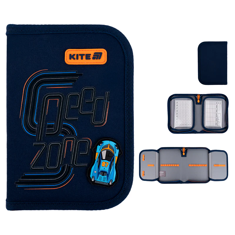 Пенал Kite 1 від., 2 відв., без наповнення 622 Speed Zone, K25-622-4 1