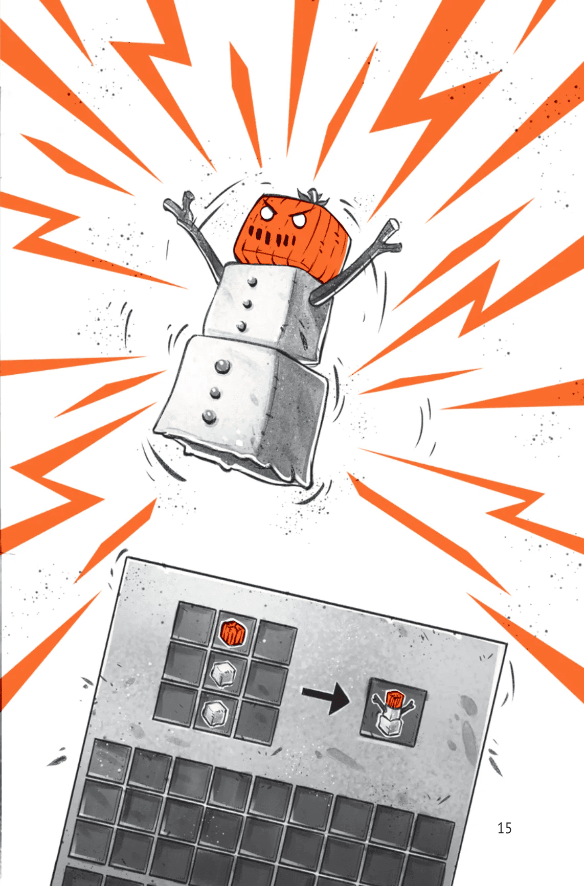Книга комикс "Minecraft. Деревня #1. Застряли на Изумрудном острове. Ольсберг О." (у) (5661) 15