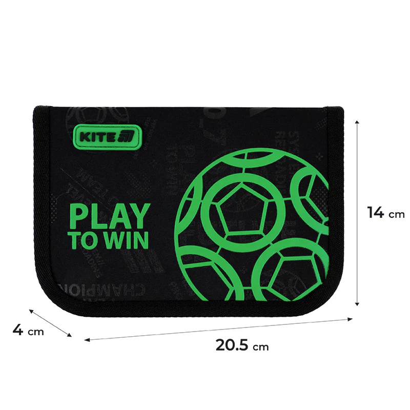 Пенал Kite 1 від., 1 відв., без наповнення 621 Play&Win, K25-621-2 2