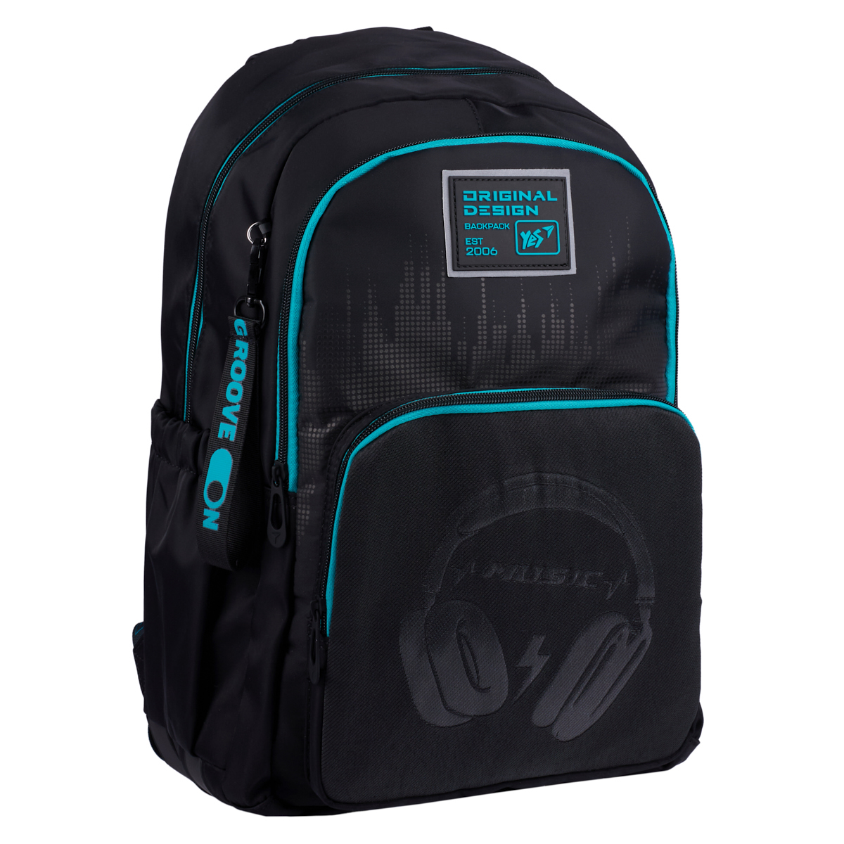 Рюкзак школьный YES TS-47 "Optic Headphones", 550103