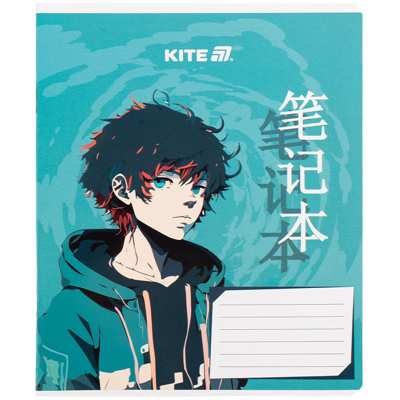 Зошит 18 арк., кл., гібр. лак + УФ лак, Kite Anime, K25-236-1 11