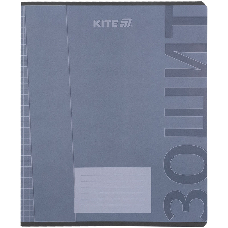 Тетрадь 18 л., кл., софт тач + УФ лак, Kite One color, K25-236-2 8