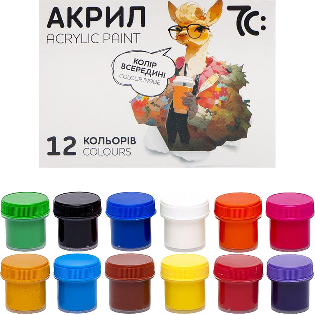 Набір акрилових фарб  12*10 мл, 7С:, ГАММА