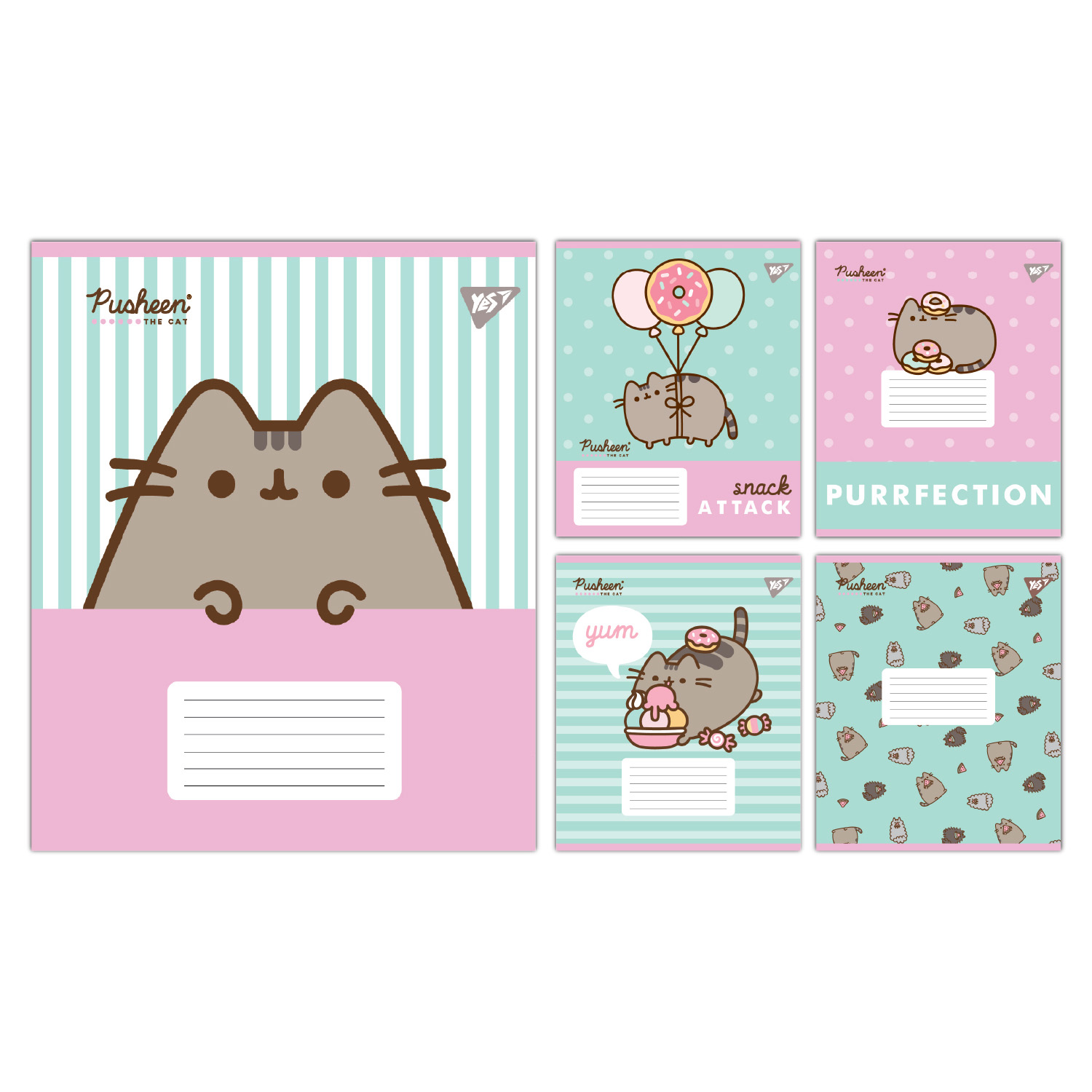 Тетрадь 18 лин. Yes "Pusheen Candy", 767601