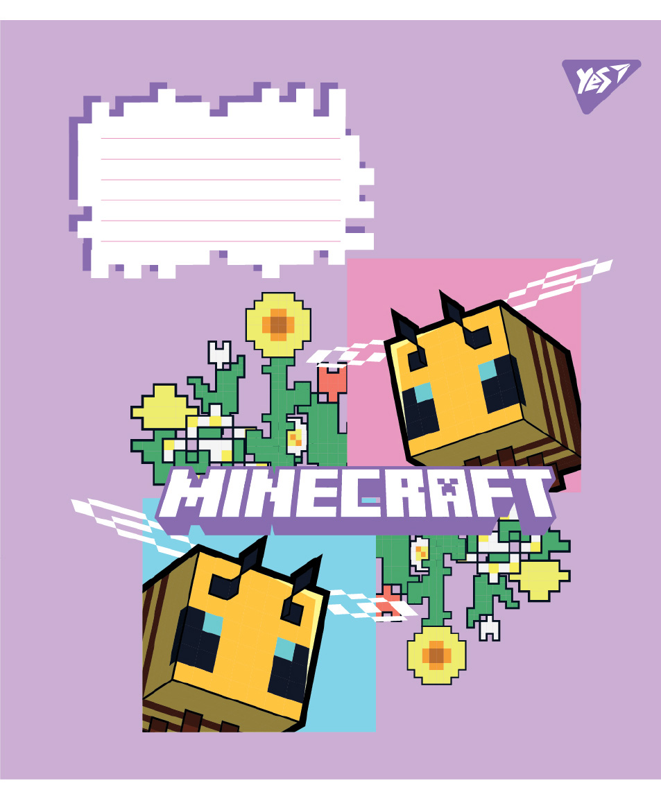 Тетрадь 24 кл. Yes "Minecraft Flowers", 767588 2