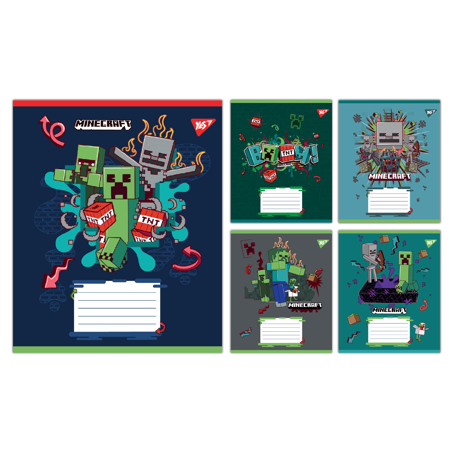 Тетрадь 24 кл. Yes "Minecraft Heroes", 767581