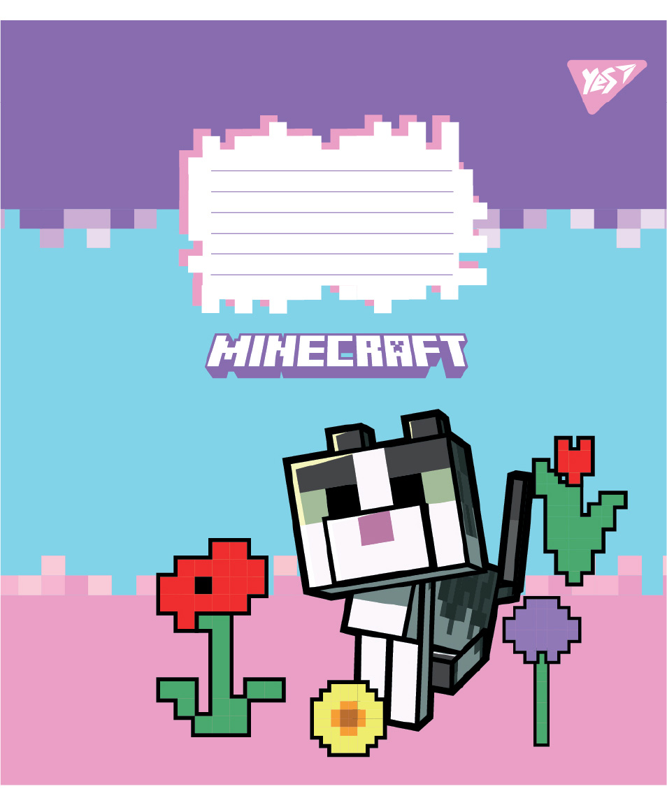 Тетрадь 24 лин. Yes "Minecraft Flowers", 767589 3