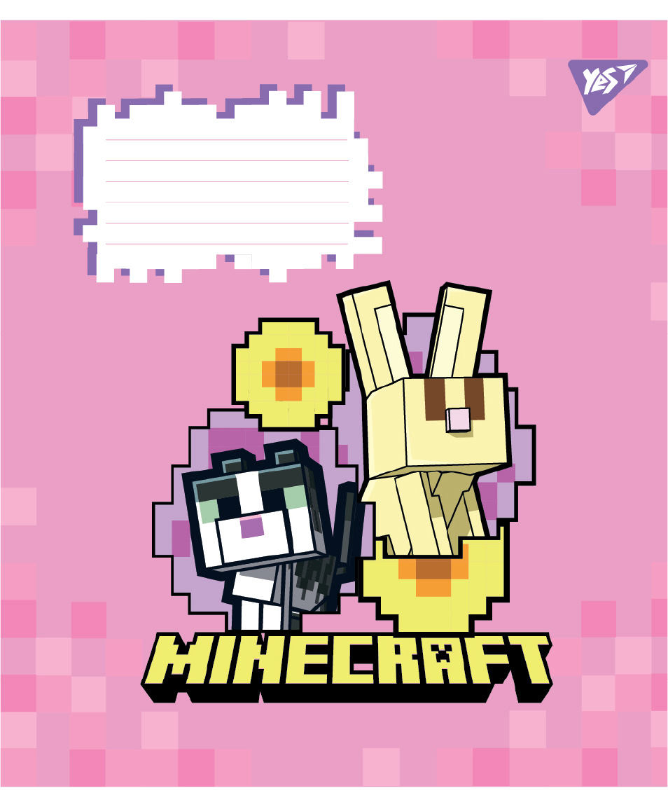 Тетрадь 24 лин. Yes "Minecraft Flowers", 767589 4