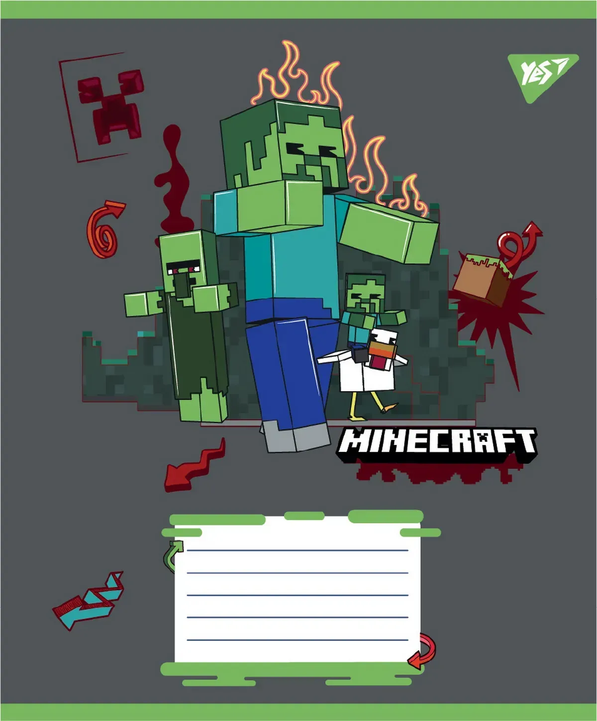 Тетрадь 12 кос. Yes "Minecraft Heroes", 767578 1