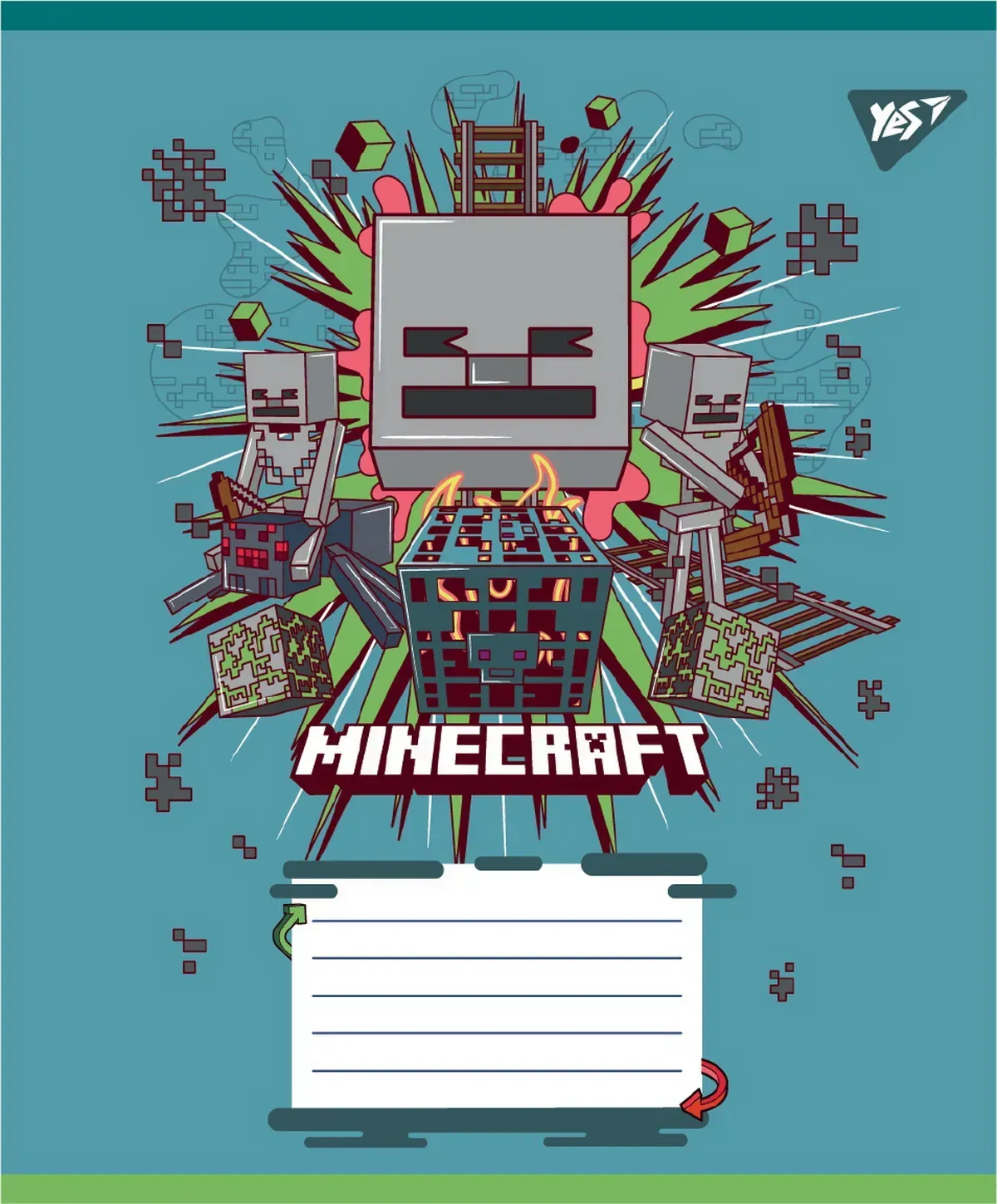 Тетрадь 12 кос. Yes "Minecraft Heroes", 767578 2