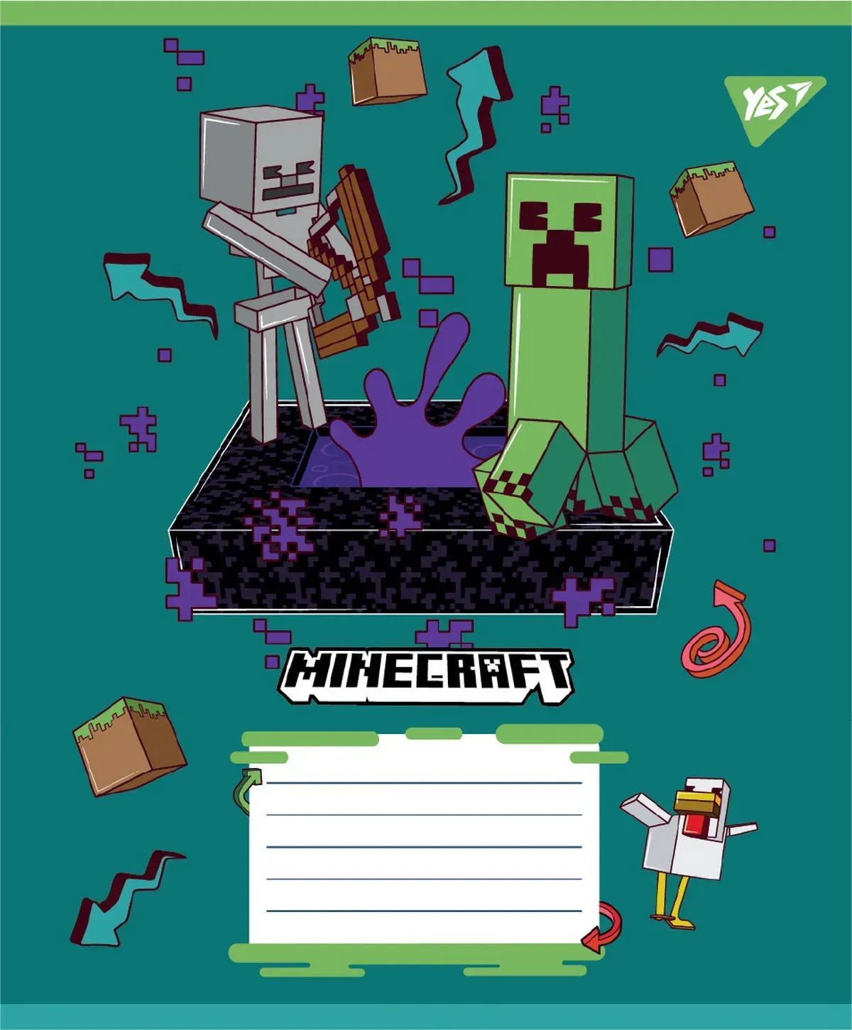 Тетрадь 12 кос. Yes "Minecraft Heroes", 767578 5