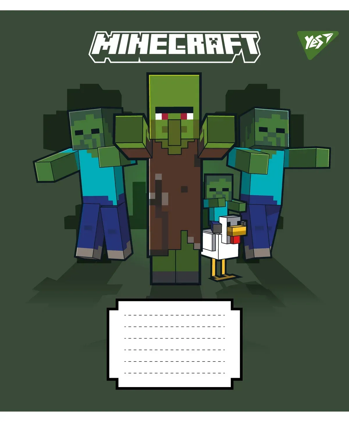 Тетрадь 12 кос. Yes "Minecraft Signs", 767558 2