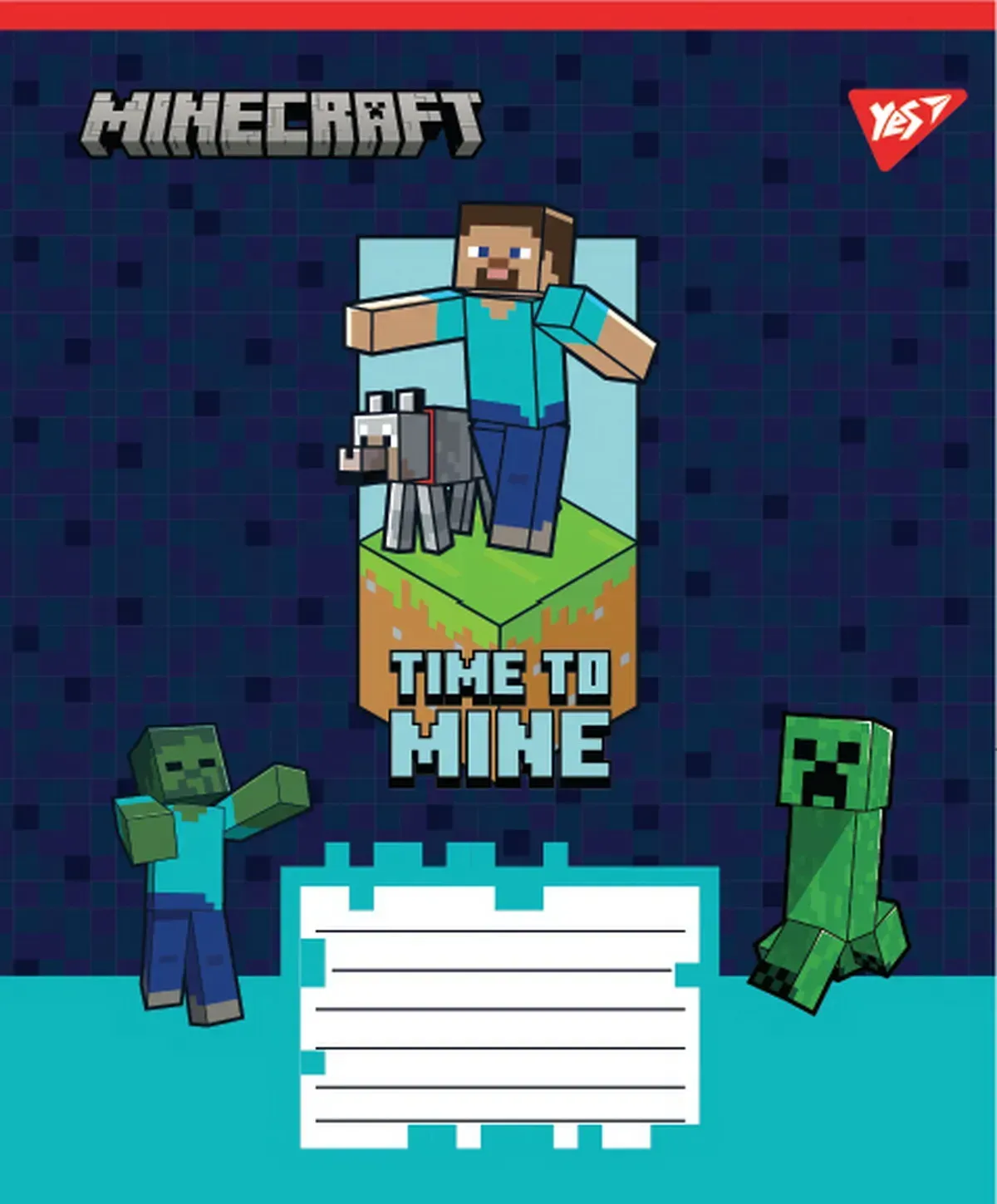 Тетрадь 12 кос. Yes "Minecraft Walls", 767565 4