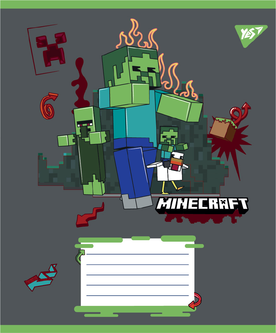 Тетрадь 12 лин. Yes "Minecraft Heroes", 767577 4