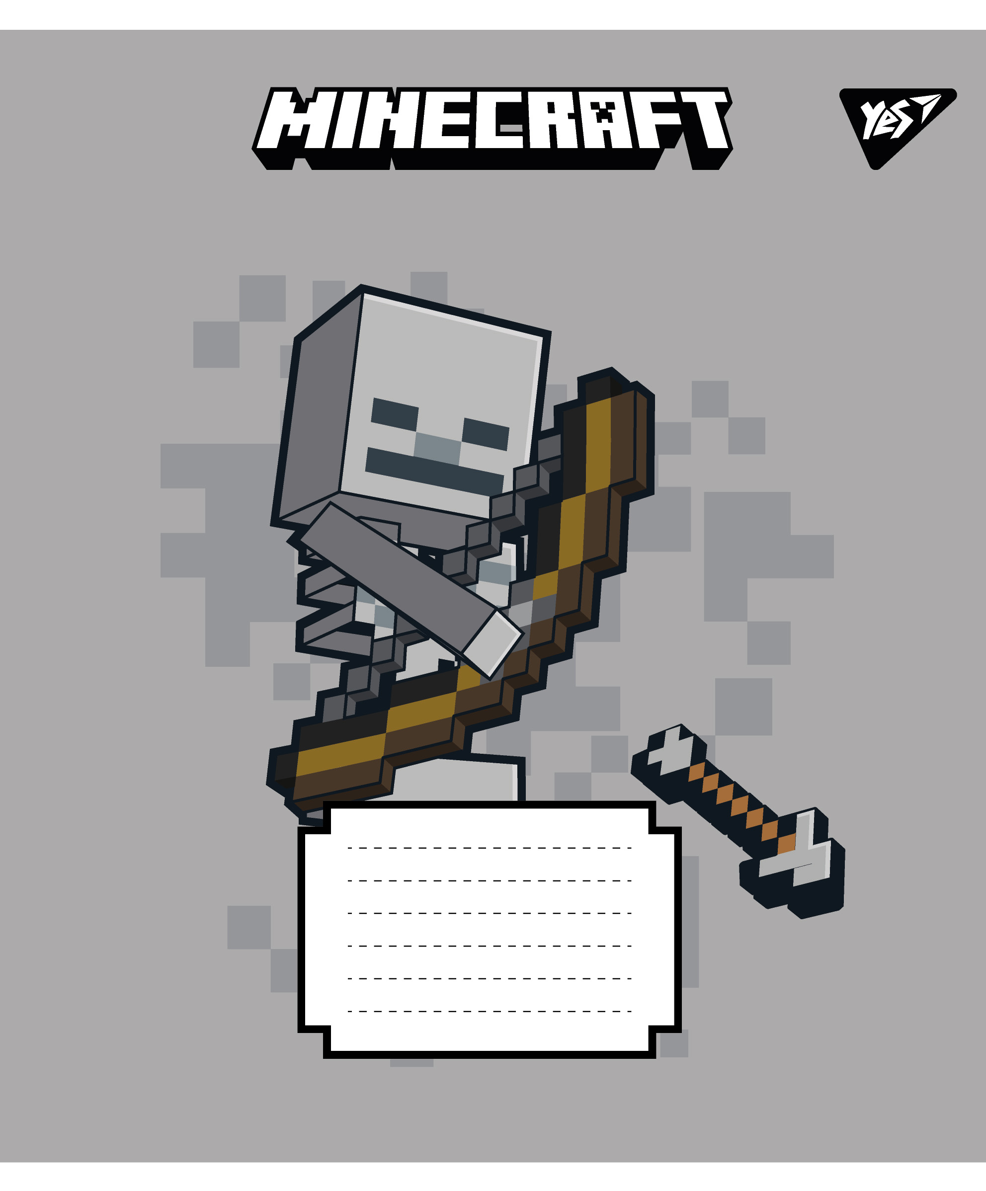 Тетрадь 12 лин. Yes "Minecraft Signs", 767557 2